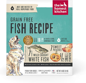 The Honest Kitchen Dehydrated Grain Free Fish Dog Food, 4 Lb Box