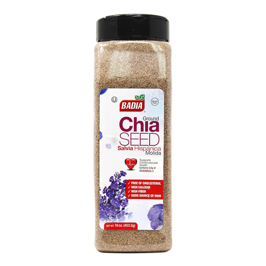 Badia Ground Chia Seed, 16 Ounce (Pack of 4)