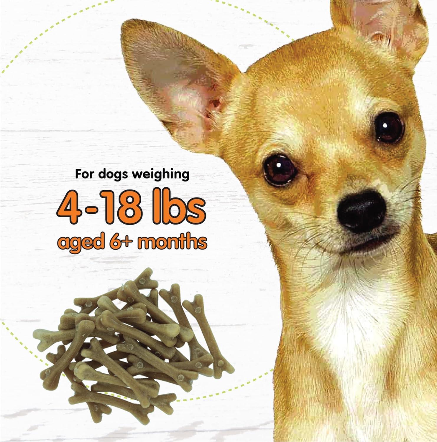 FIDO NATURALS Super Breath Dental Care Bones for Dogs - 100 Count Mini Dog Dental Treats for Extra Small Dogs, Made in USA, Tasty Dog Dental Chews Help Reduce Plaque, Tartar Buildup & Freshens Breath : Pet Supplies