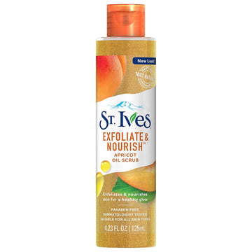 St. Ives Exfoliate & Nourish Facial Oil Scrub, Apricot 4.23 Oz