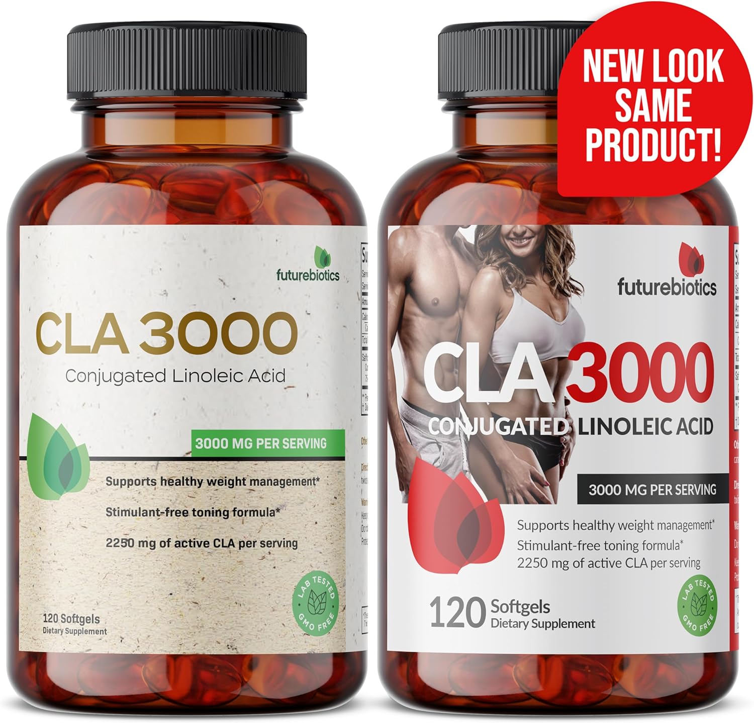 Futurebiotics CLA 3000 Extra High Potency - Non-Stimulating Conjugated Linoleic Acid, Non GMO, 120 Softgels : Health & Household