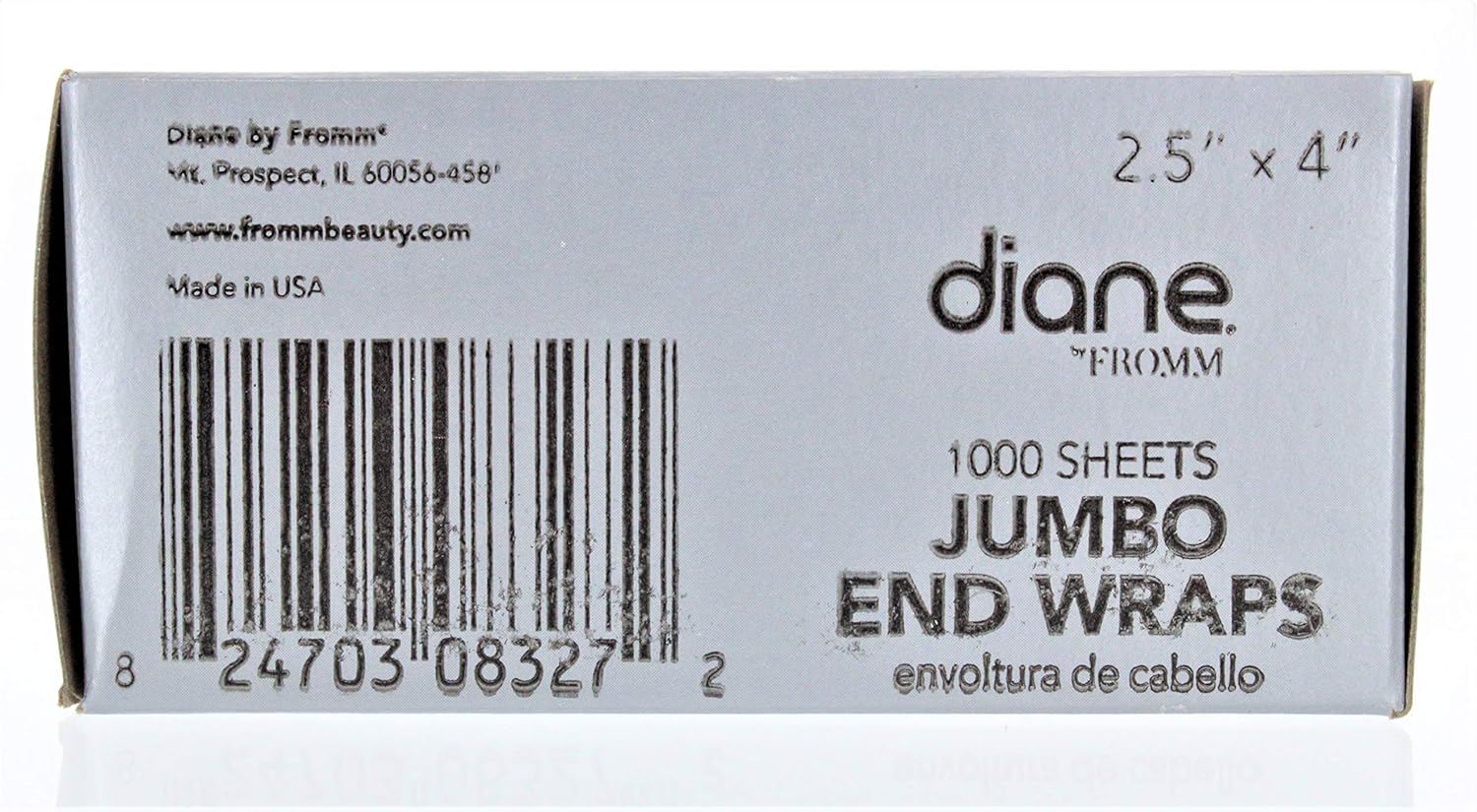Diane by Fromm Jumbo End Wraps – Pack of 1000 Wraps for Styling Hair in Salon or at Home – Large – 2.5” x 4” – White – D8327 : Hair Brushes : Beauty & Personal Care