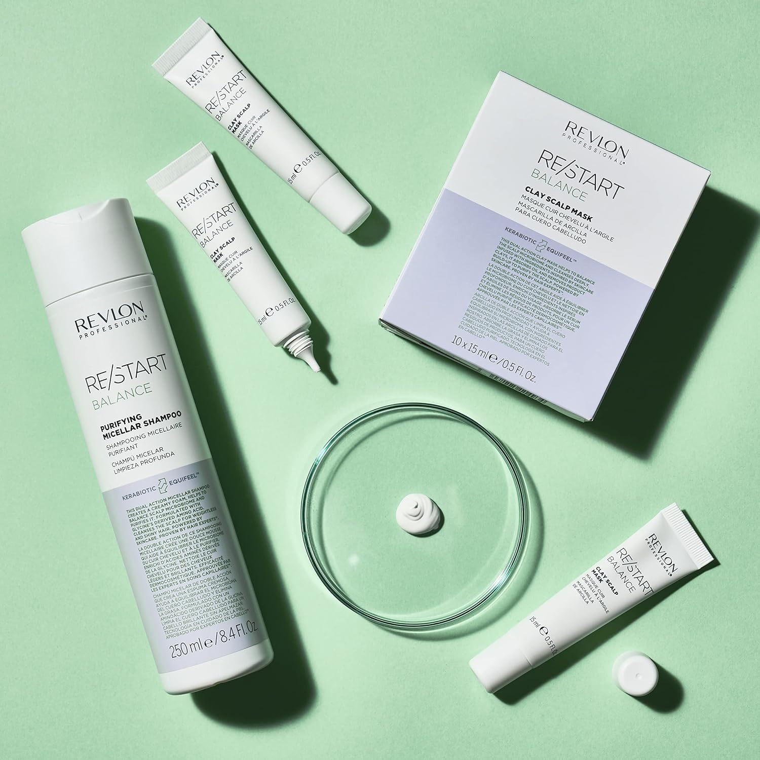 REVLON PROFESSIONAL Re/Start Balance Clay Scalp Mask (10 x 15 ml) : Amazon.co.uk: Beauty