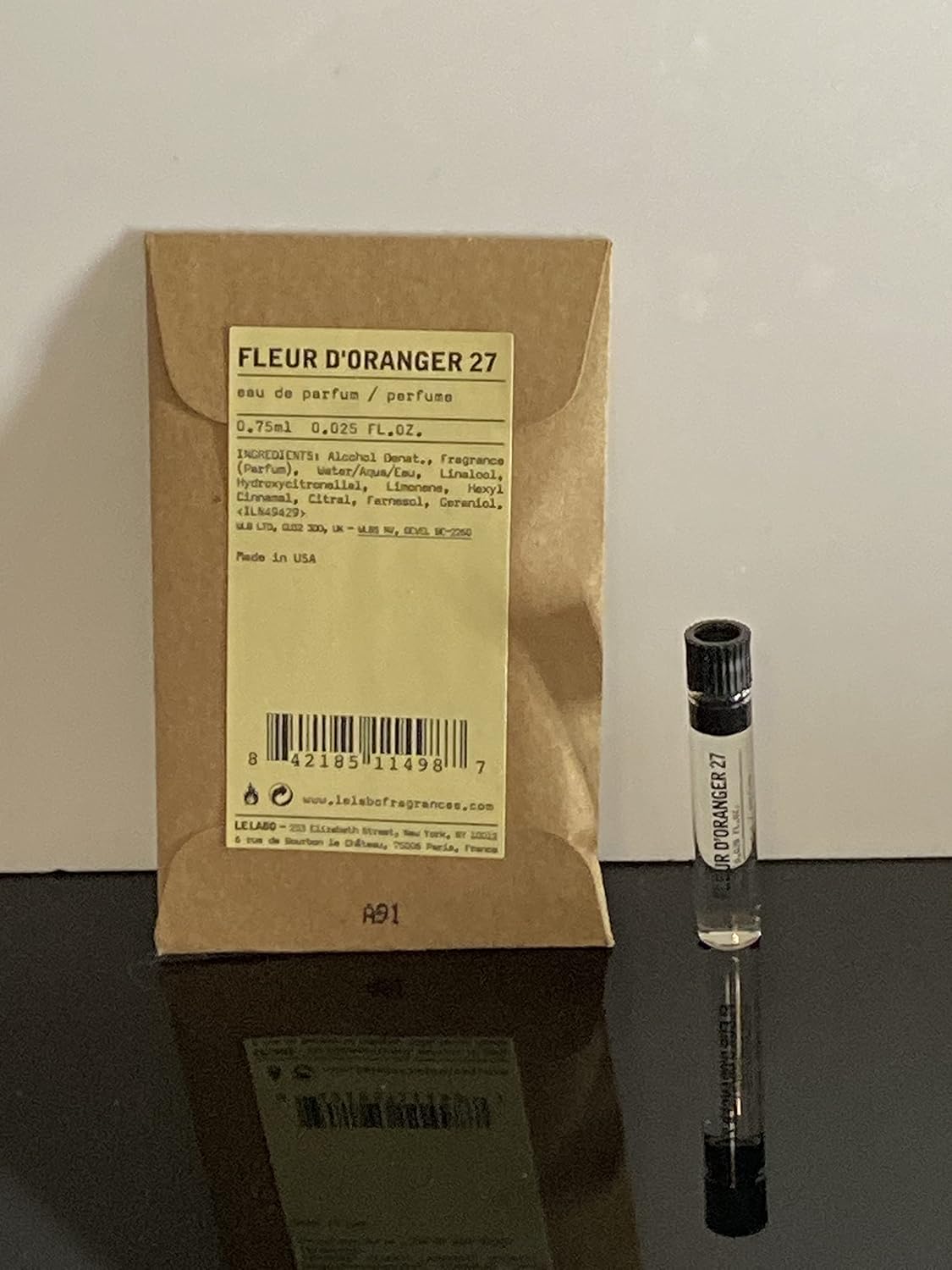 Le Labo Fleur D'Oranger 27, Deluyxe Mini.025 Oz : Beauty & Personal Care