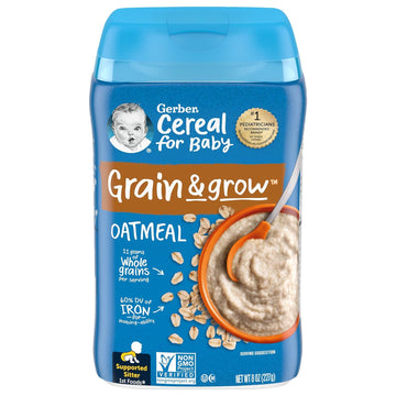 Gerber Baby Cereal 1st Foods, Grain & Grow, Oatmeal, 8 Ounce