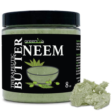 Greenive - Neem Butter - Body Butter - All Natural - Soothing - Moisturizing - Exclusively On Amazon (8 Ounce)