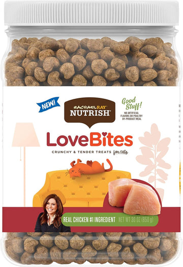 Rachael Ray Nutrish Love Bites Cat Treats, Chicken, 30 Ounce