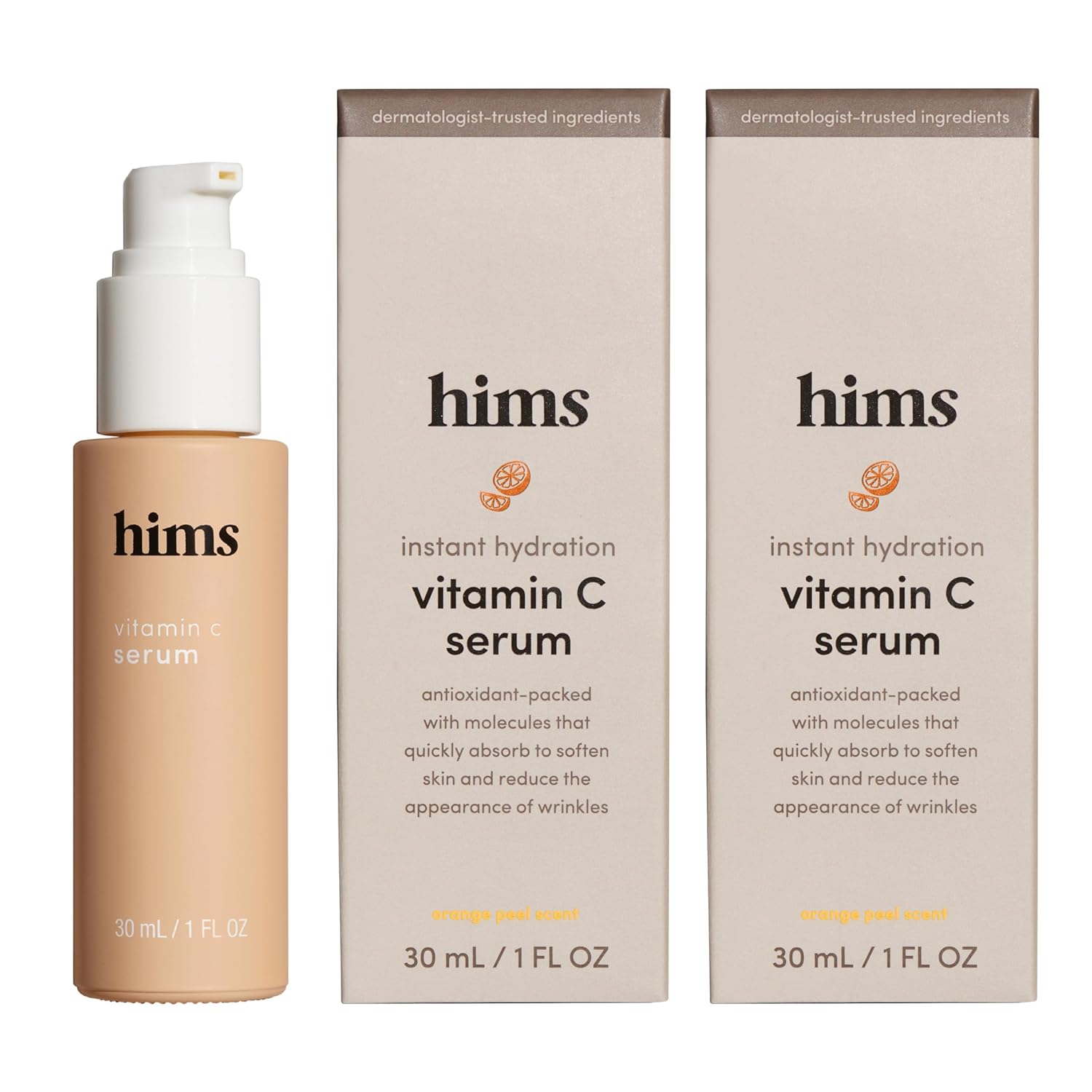 Hims Vitamin C Serum For Men - Brighten Skin Tone, Balance Complexion - Vitamin C, Highly Concentrated, Lightweight, Citrus Scent - Vegan, Cruelty-Free, No Parabens - 2 Pack