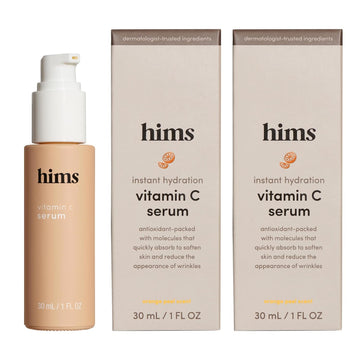 Hims Vitamin C Serum For Men - Brighten Skin Tone, Balance Complexion - Vitamin C, Highly Concentrated, Lightweight, Citrus Scent - Vegan, Cruelty-Free, No Parabens - 2 Pack