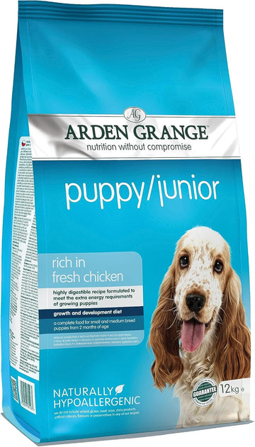 Arden Grange Puppy/junior rich in fresh chicken 2 x 12kg :PC & Video Games