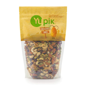 Yupik Organic Protein Boost Trail Mix, 2.2 Lb, A Mix Of Cashews, Almonds, Pumpkin Seeds, Walnut, Cranberries, Pack of 1