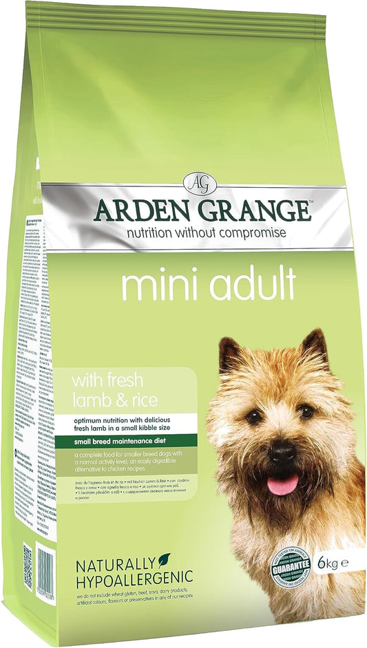 Arden Grange Mini Adult Dry Dog Food with Fresh Lamb and Rice, 6kg :Pet Supplies