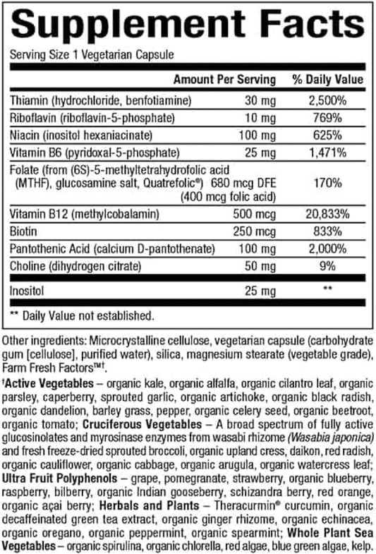 Natural Factors, Biocoenzymated Active B Complex, 60 Capsules (60 Servings)