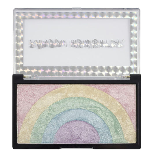 Makeup Revolution Rainbow Highlighter, Rainbow Pattern, Face Makeup, Highlighter Palette, Compact Palette