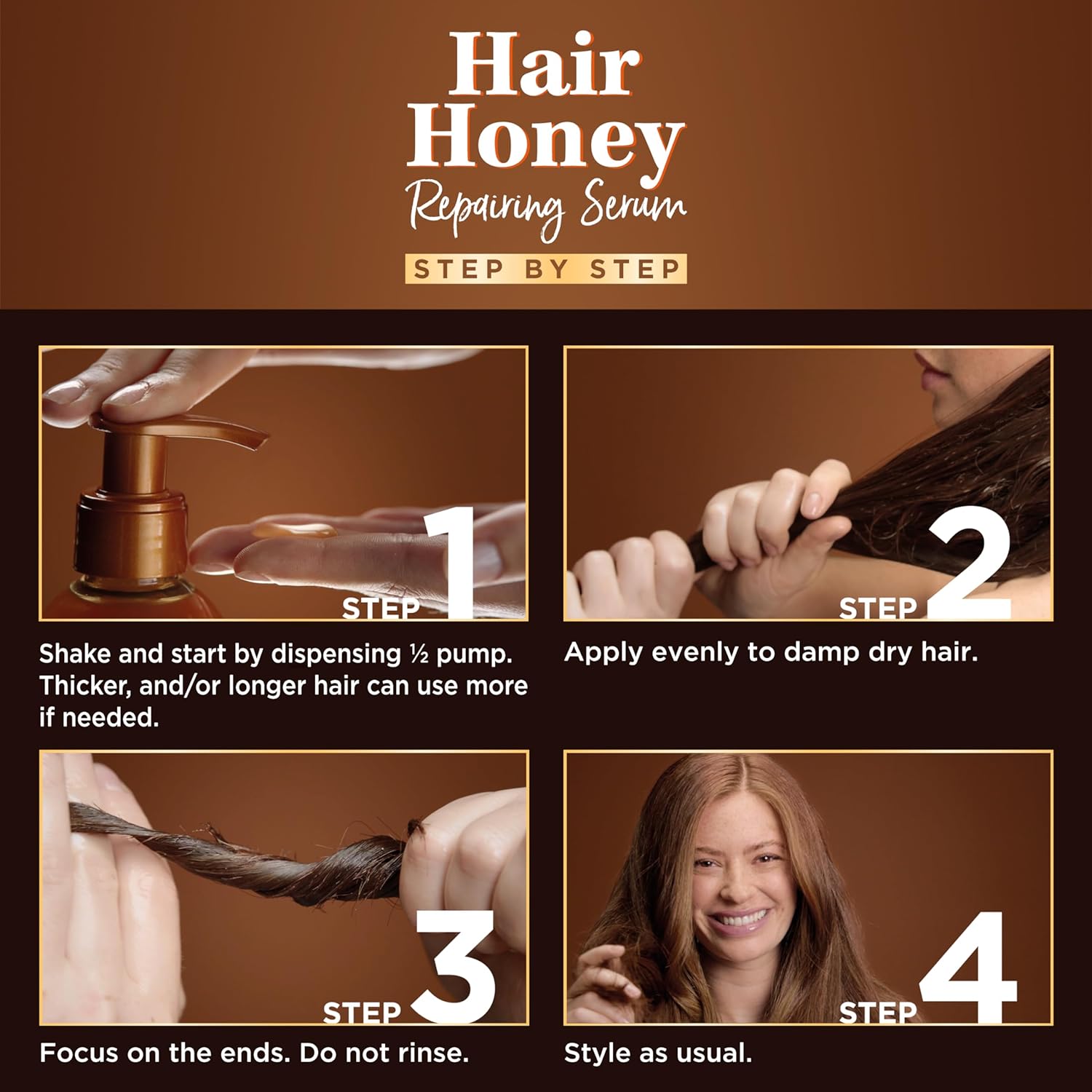 Garnier Whole Blends Honey Treasures Hair Honey Repairing Serum for Long, Damaged Hair, 5.1 Fl Oz, 2-Count (Packaging May Vary) : Beauty & Personal Care