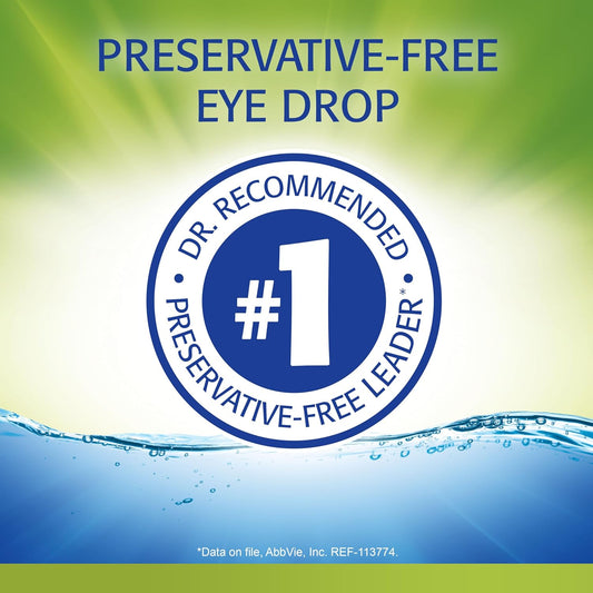 Refresh Relieva Preservative-Free Tears Lubricant Eye Drops, 0.33 Fl Oz (10 Ml)