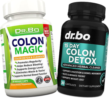 Colon Cleanser Detox for Weight Loss - 15 Day Intestinal Cleanse Pills & Probiotic - Fast Acting Natural Laxative for Constipation Relief - Bowel Movement Supplements for Stomach Bloating, Gut Support