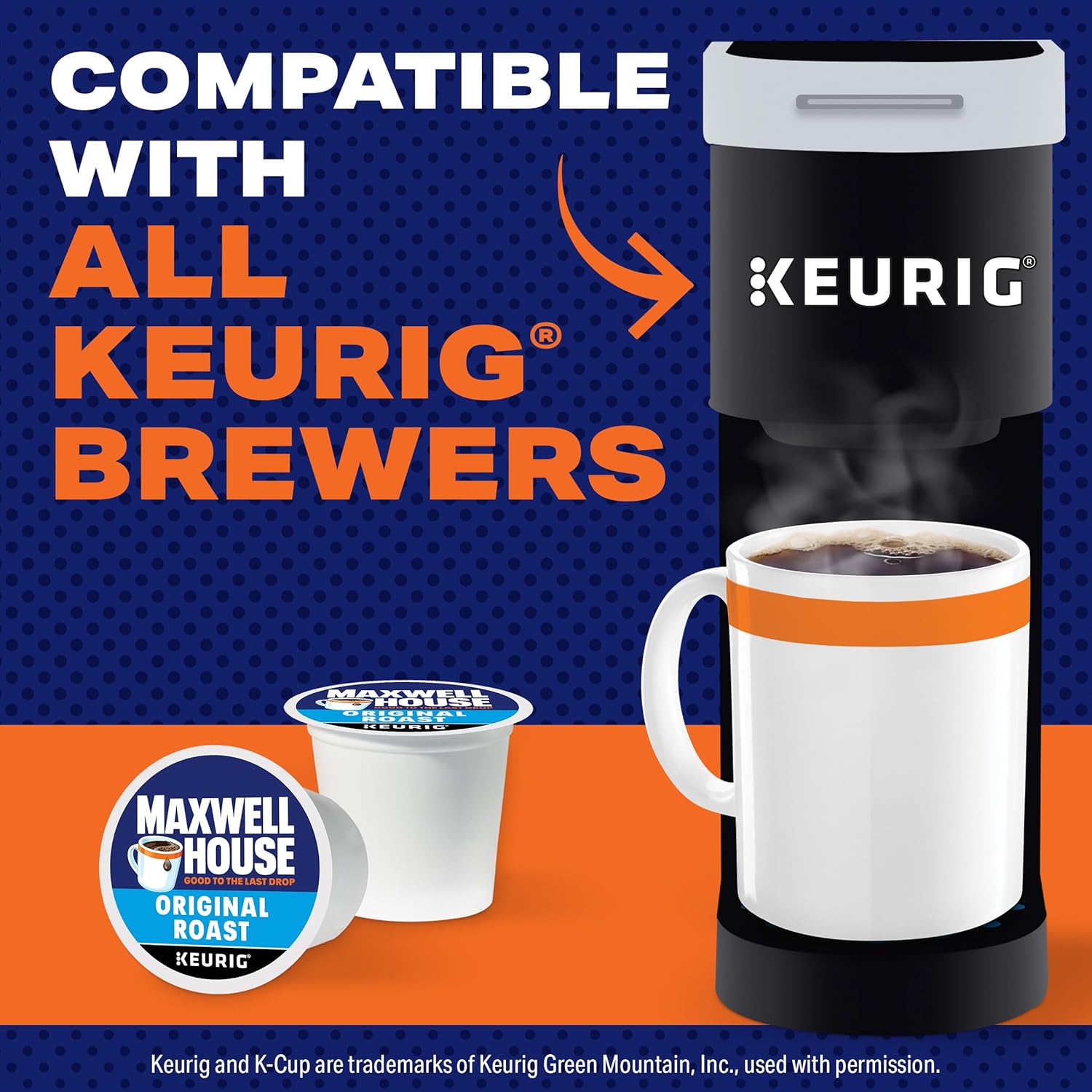 Maxwell House Original Roast Medium Roast Keurig K-Cup Coffee Pods (12 Ct Box)