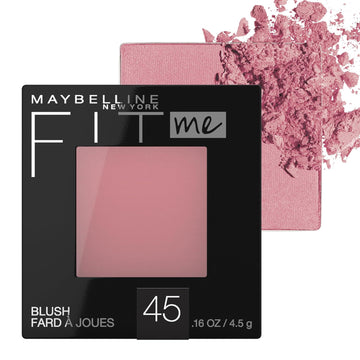 Maybelline Fit Me Blush, Lightweight, Smooth, Blendable, Long-Lasting All-Day Face Enhancing Makeup Color, Plum, 1 Count