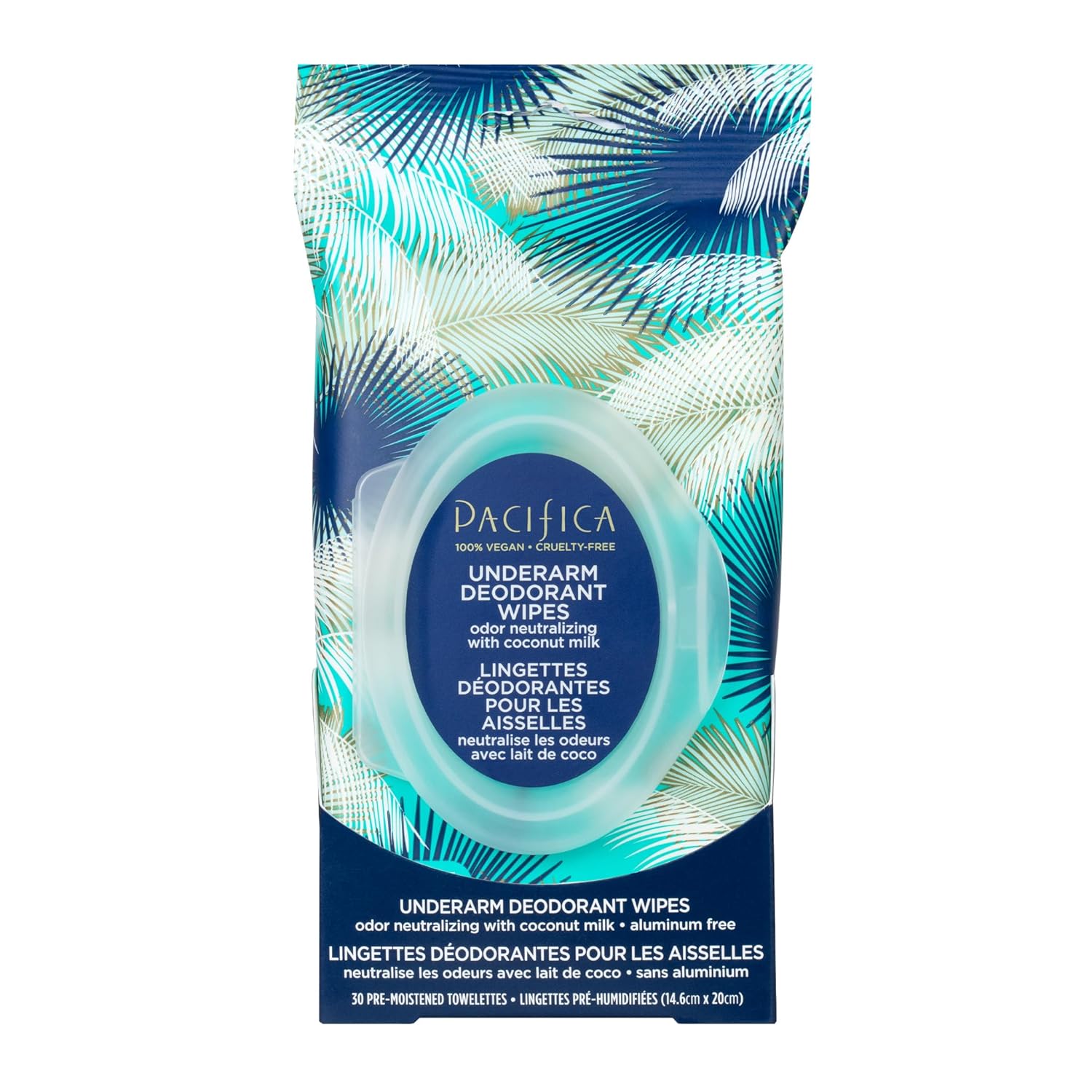 Pacifica Beauty, Coconut Milk & Essential Oils Underarm Deodorant Wipes, 30 Count, Remove Odor On-The-Go, Aluminum Free, Travel Friendly, Fresh Coconut Scent, Vegan and Cruelty Free : Beauty & Personal Care