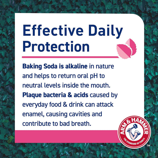 Arm & Hammer 100% Natural Baking Soda Gum Protection Toothpaste, 75ml (Pack of 2)