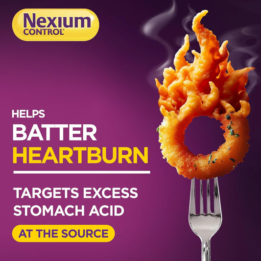 Nexium Control Heartburn & Indigestion Tablets For Acid Reflux Relief, Gastro-Resistant Esomeprazole Tablets, 20Mg, 14 Count