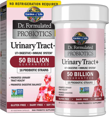 Garden Of Life Dr. Formulated - Acidophilus Probiotic Supports Urinary Tract Health Digestive Balance - Gluten Dairy And Soy-Free, 60 Count