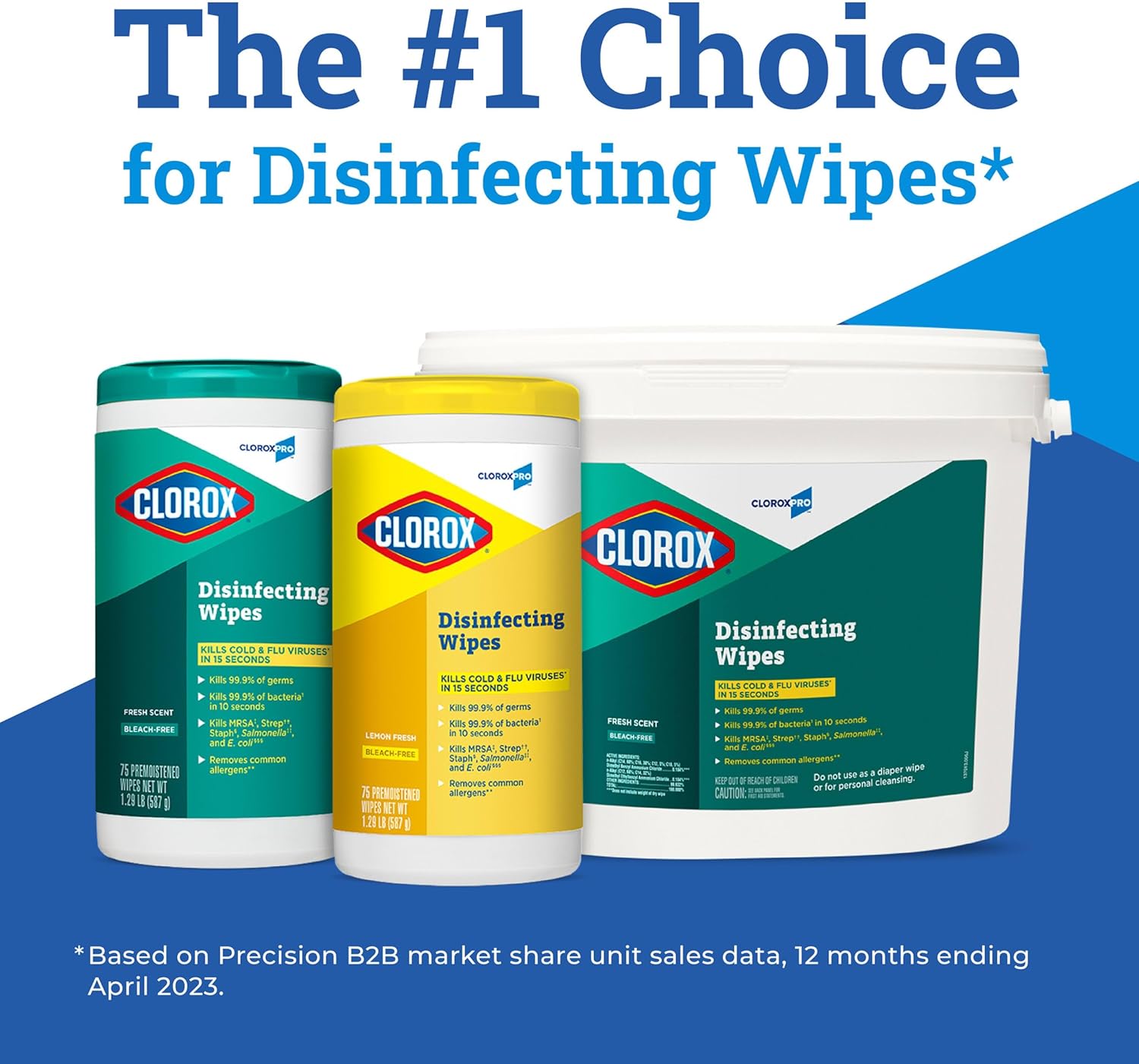 Cloroxpro Clorox Disinfecting Wipes, Fresh Scent, 700 Count (Pack Of 2)