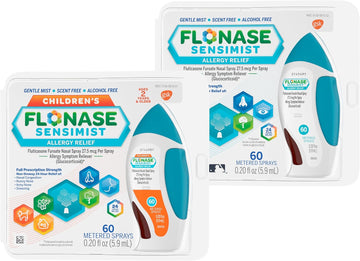 Flonase Sensimist Allergy Relief Nasal Spray Bundle, Non-Drowsy, Multisymptom Relief For Kids And Adults – 120 Sprays Total (2 Bottles Of 60 Sprays Each)