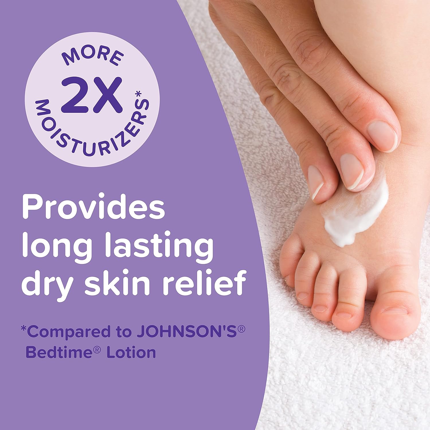 Johnson's Baby Bedtime Moisturizing Body Cream, Relaxing Aromas, Night Time Baby Massage Cream for Dry Skin Relief, Hypoallergenic, No Parabens, Phthalates or Dyes, 8 fl. oz (Pack of 2) : Everything Else