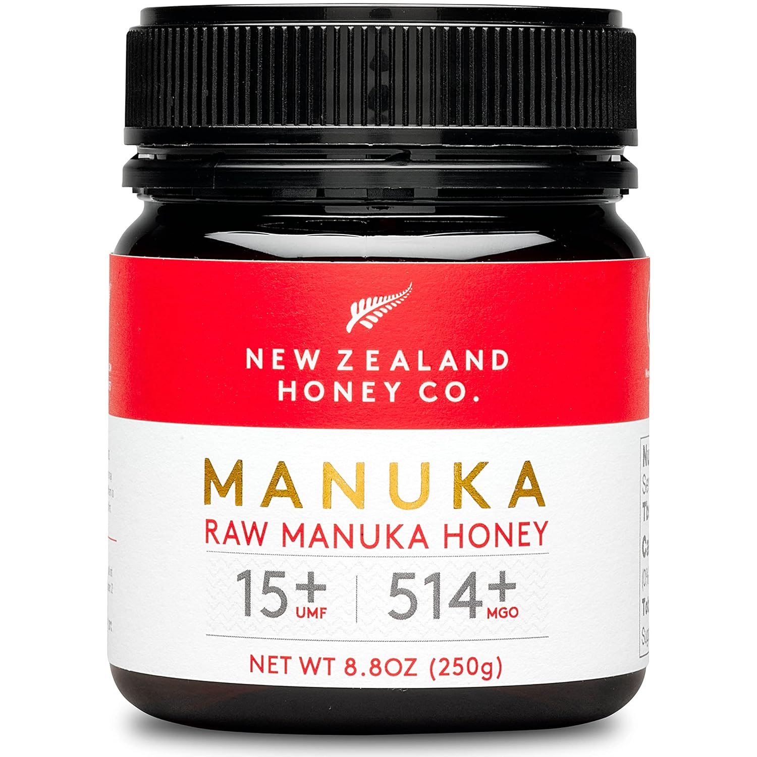 New Zealand Honey Co. Raw Manuka Honey Umf 15+ | Mgo 514+, Umf Certified / 8.8Oz