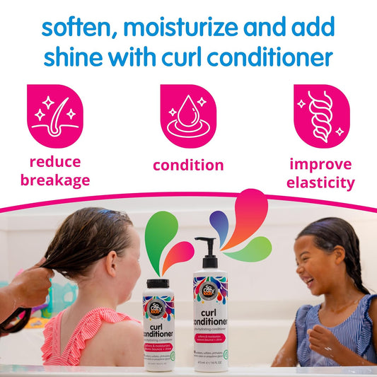 Socozy Curl Conditioner | For Kids Hair | Softens, Restores Bounce And Shine | No Parabens, Sulfates, Synthetic Colors Or Dyes, Sweet-Crème, 10.5 Fl Oz