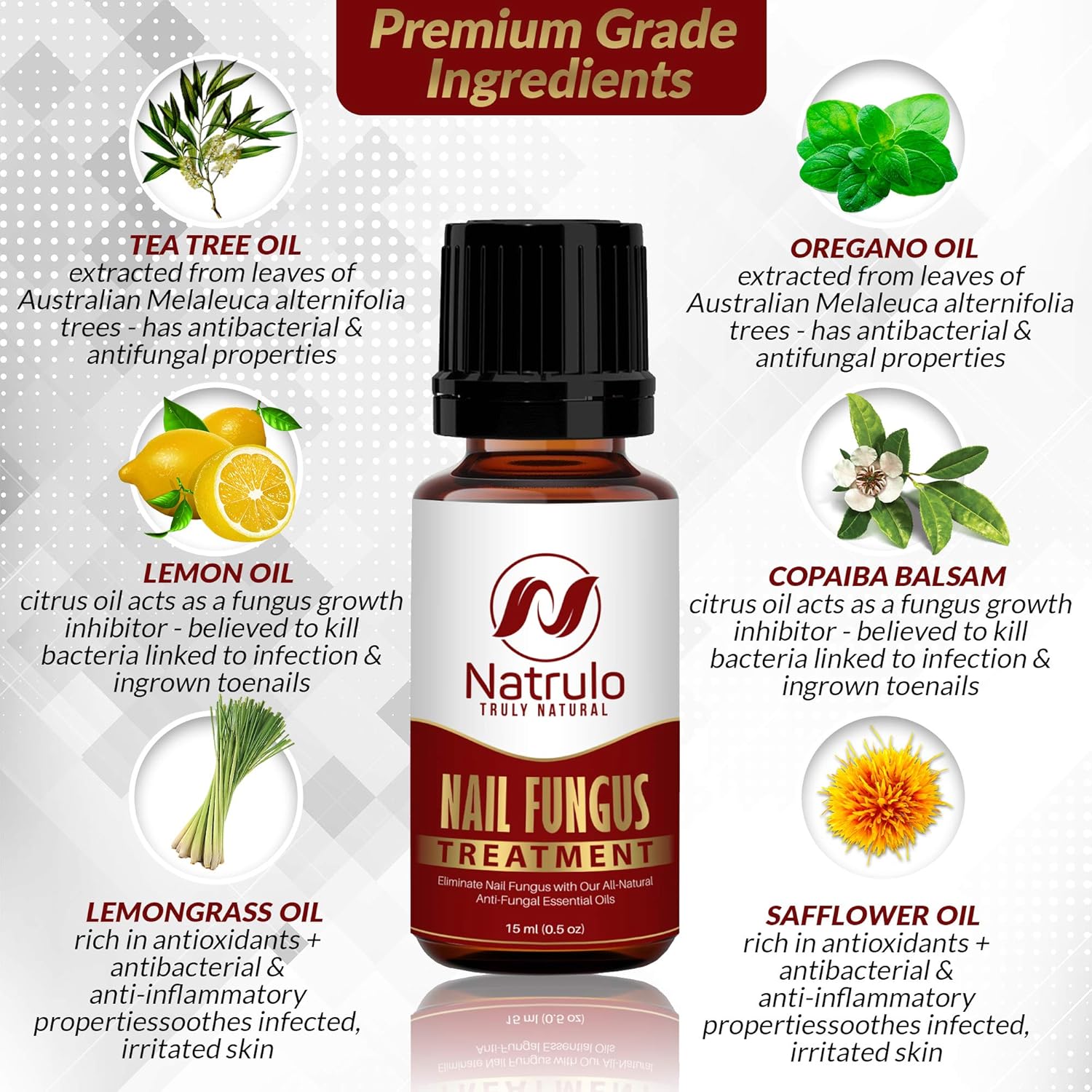 Nail & Toenail Repair - Natural Nail Balm With Tea Tree Oil - 100% Pure Liquid Homeopathic Fighter Remedy - Restores Clear Healthy Nails, Made In Usa : Health & Household