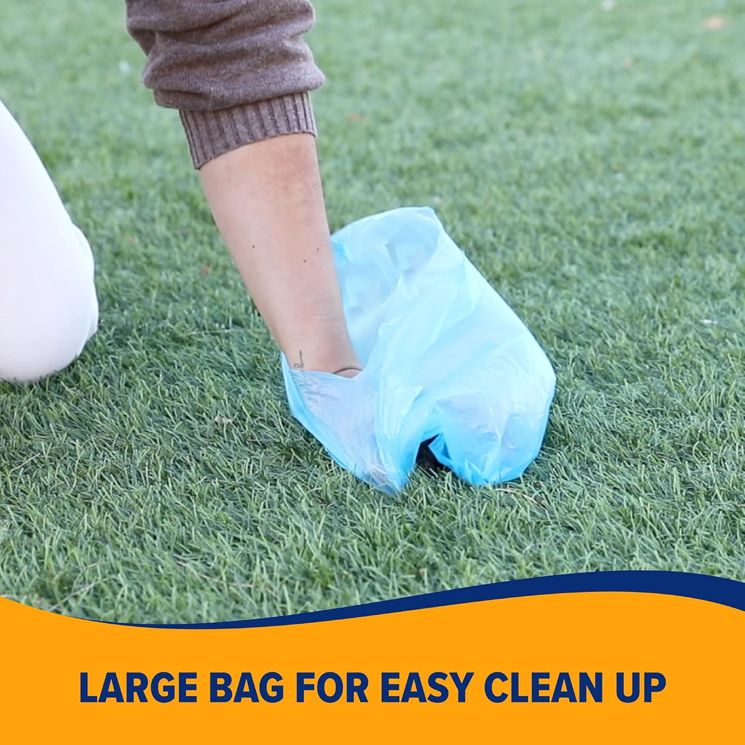 Arm & Hammer Pet Mate 71041 Easy-Tie Waste Bags, Blue, 75-Pack
