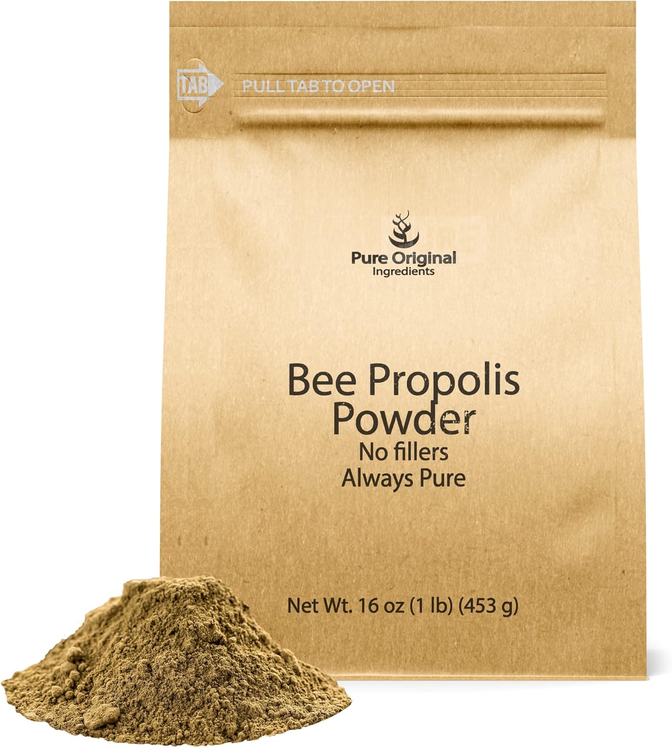 Pure Original Ingredients Bee Propolis Powder (1 Lb) No Fillers, Lab Verified, Always Pure