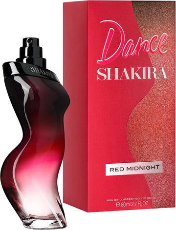Shakira Perfumes - Dance Red Midnight By Shakira For Women - Long Lasting - Elegant, Sexy And Femenine Fragance - Sweet And Bold Notes - Ideal For Day Wear - 50 Ml