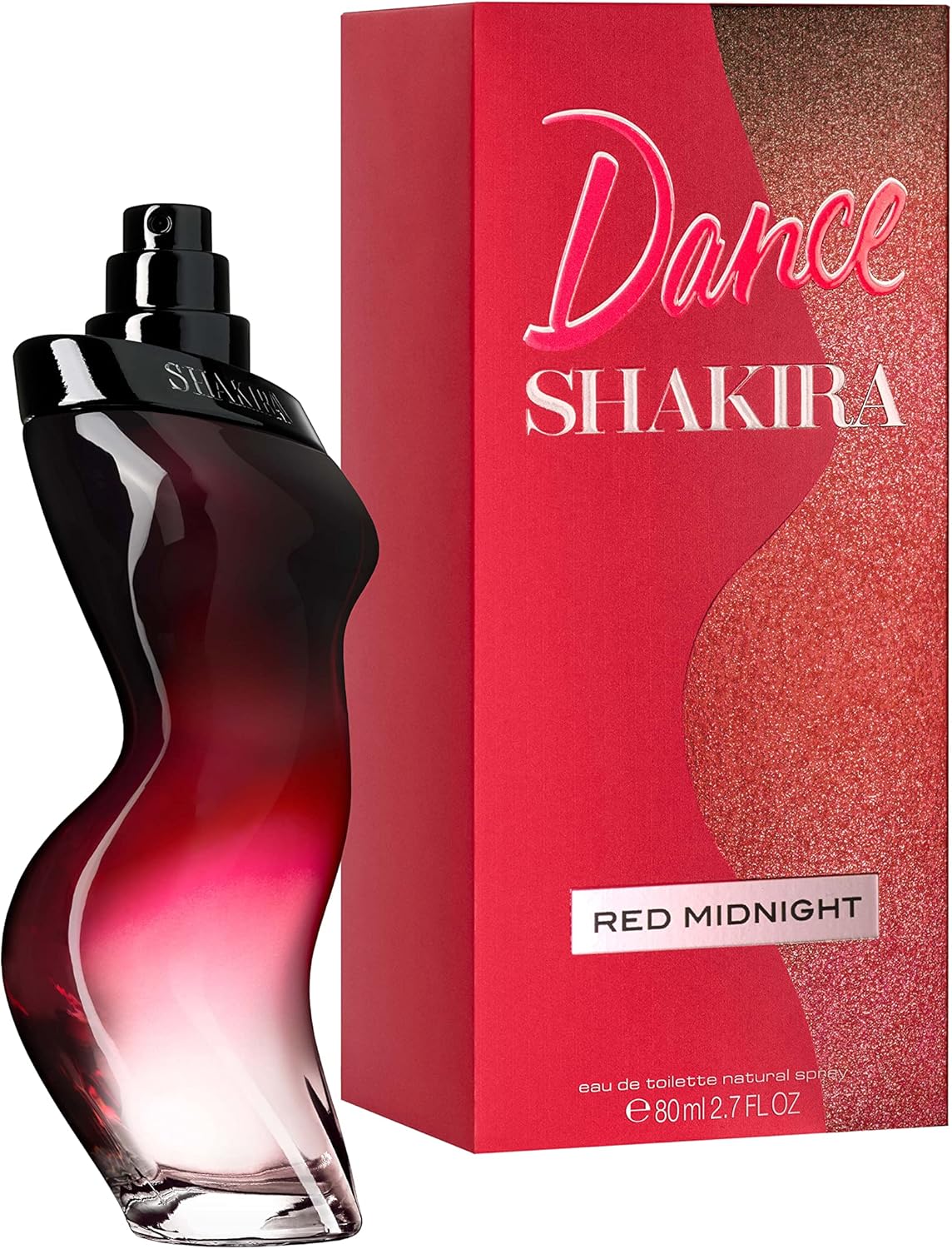 Shakira Perfumes - Dance Red Midnight By Shakira For Women - Long Lasting - Sexy, Elegant And Femenine Fragance - Sweet And Bold Notes - Ideal For Day Wear - 80 Ml