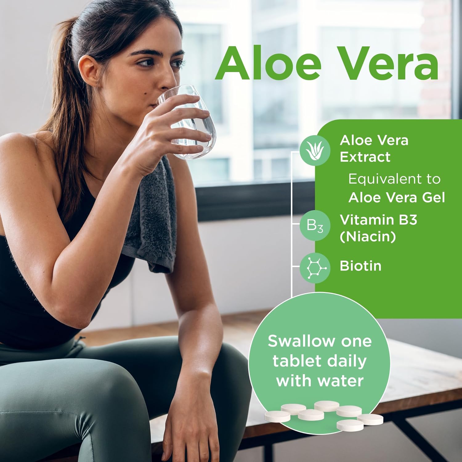 Healthspan Aloe Vera 10,000mg (180 Tablets) | Supports Normal Metabolism | 10,000mg Pure Aloe Vera Gel | Helps to Maintain a Normal Immune System | Added B Vitamins | Vegan : Amazon.co.uk: Health & Personal Care