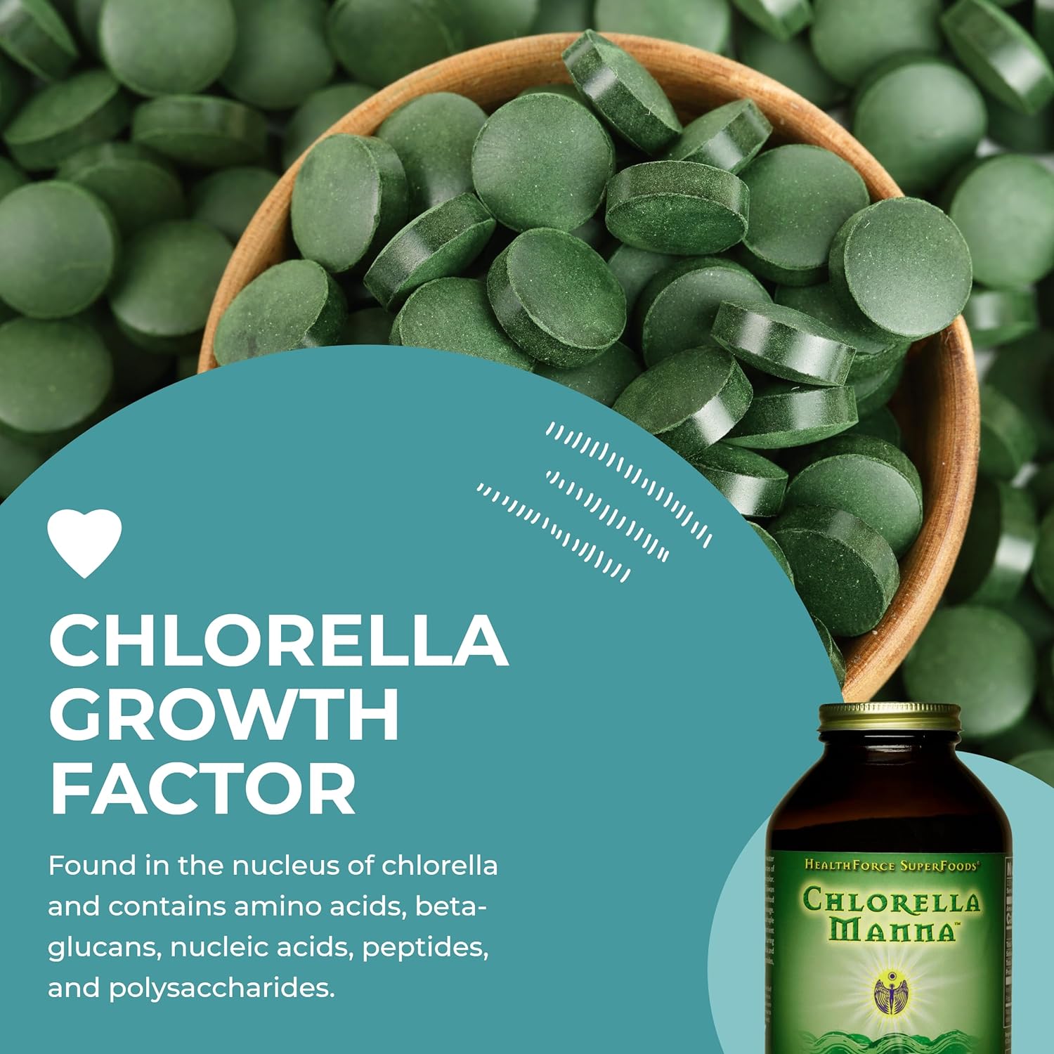 HEALTHFORCE SUPERFOODS Chlorella Manna - Powder - 350 Grams : Health & Household