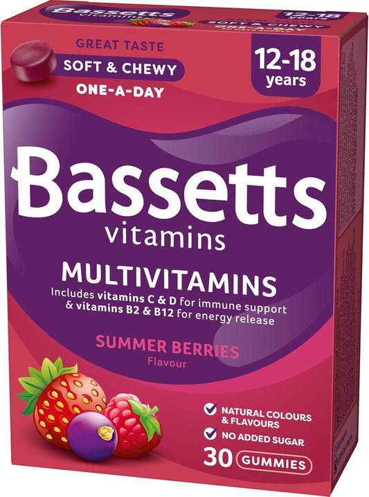 Bassetts Vitamins 12-18 Summer Berries Flavour Multivitamins 30 Gummies