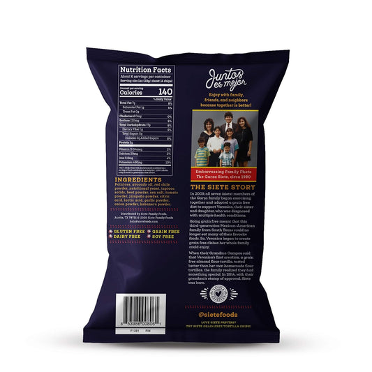 Siete Grain Free Potato Chips | Kettle Cooked | Gluten Free Chips | Vegan Snacks | Non Gmo | Fuego, 5.5 Ounce (Pack Of 6)