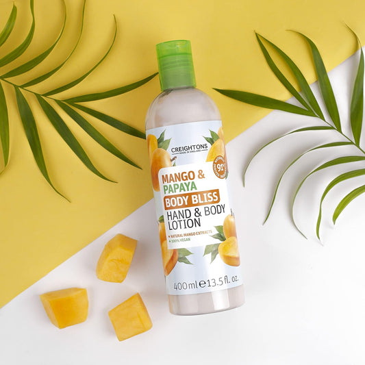 Creightons Body Bliss Vanilla And Macadamia Hand And Body Lotion (400Ml) - Natural Vanilla Extract. 91% Naturally Derived Ingredients. 100% Vegan & Cruelty Free (Pack Of 2)