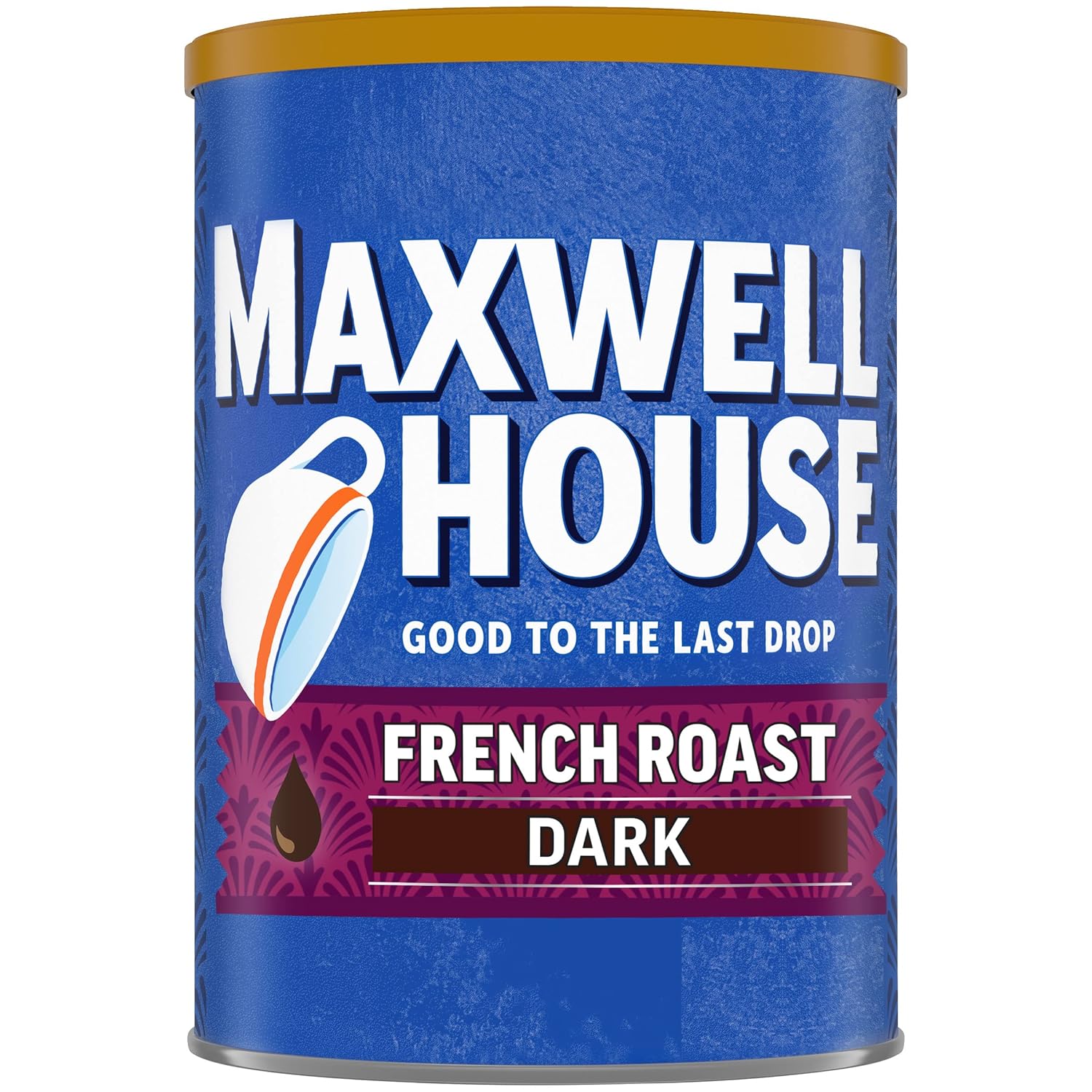 Maxwell House French Blend Ground Coffee, Bold Roast, 11 Ounce Canister