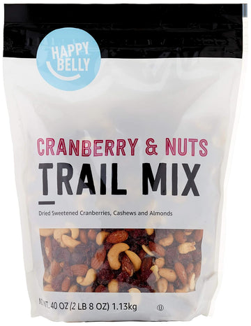 Amazon Brand - Happy Belly Cranberry & Nuts Trail Mix, 2.5 Pound (Pack Of 1)