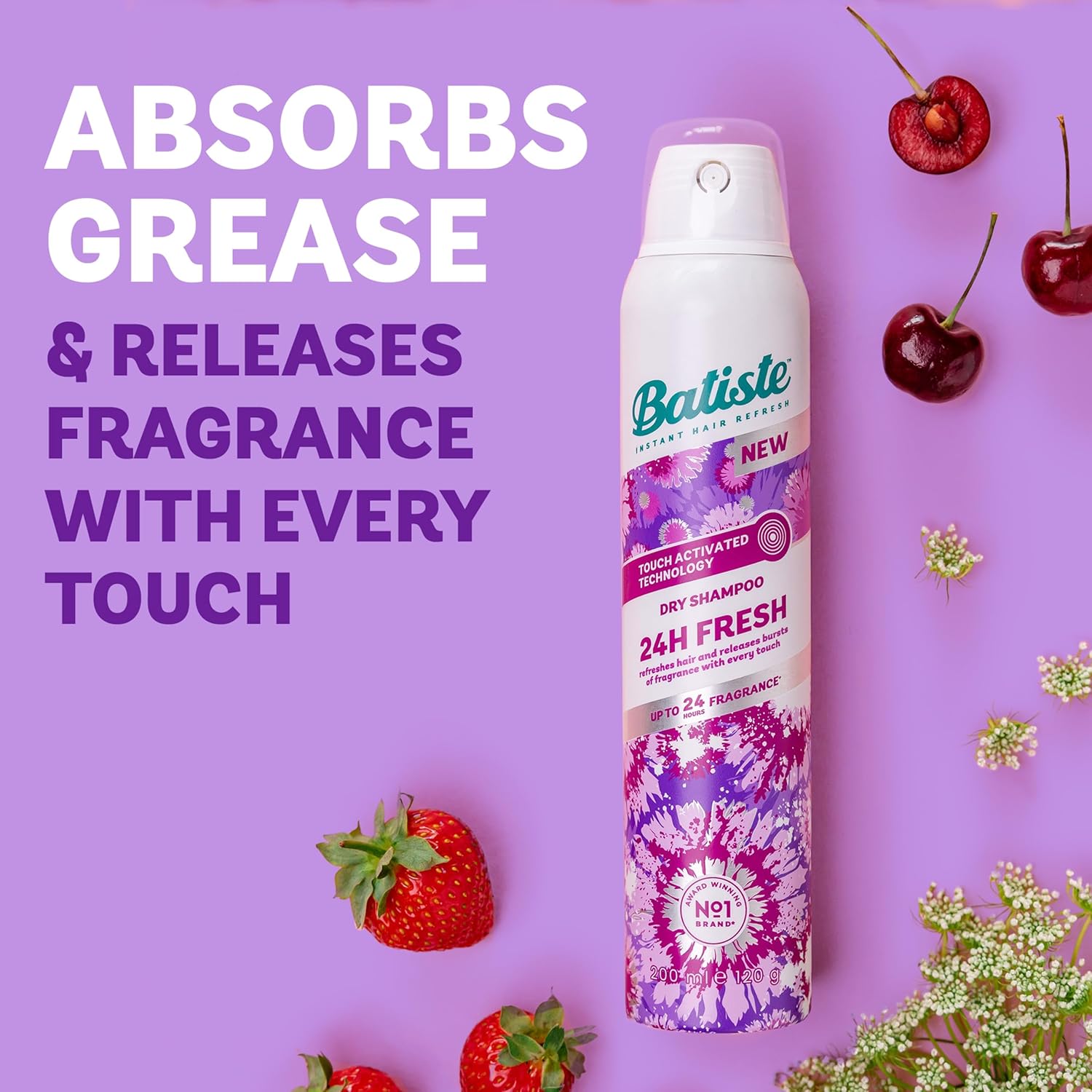 Batiste Dry Shampoo, 24H Fresh Waterless Shampoo, No Rinse Shampoo Hair Spray with Refreshing Fragrance, Touch Activated Dry Shampoo Spray, Vegan Friendly & Invisible, by Batiste Hair Care – 200ml : Amazon.co.uk: Beauty