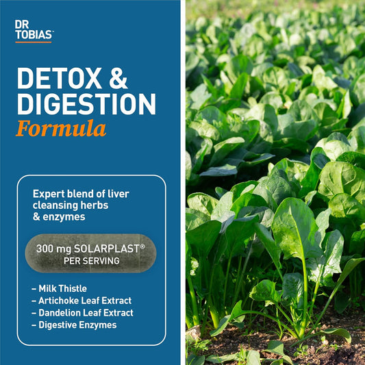 Dr. Tobias Liver 21 Day Cleanse, Herbal Liver Detox Cleanse With Solarplast, Artichoke, Milk Thistle & Dandelion Extract, 63 Vegetable Capsules (3 Daily)