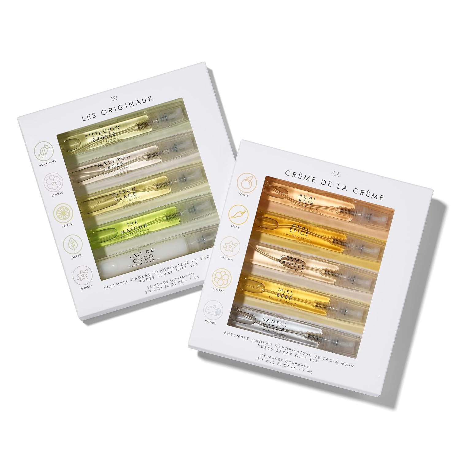 Le Monde Gourmand Parfum De Voyage 10 Piece Purse Spray Discovery Set - 0.23 Fl Oz (6.8 Ml) Each Sample Fragrance