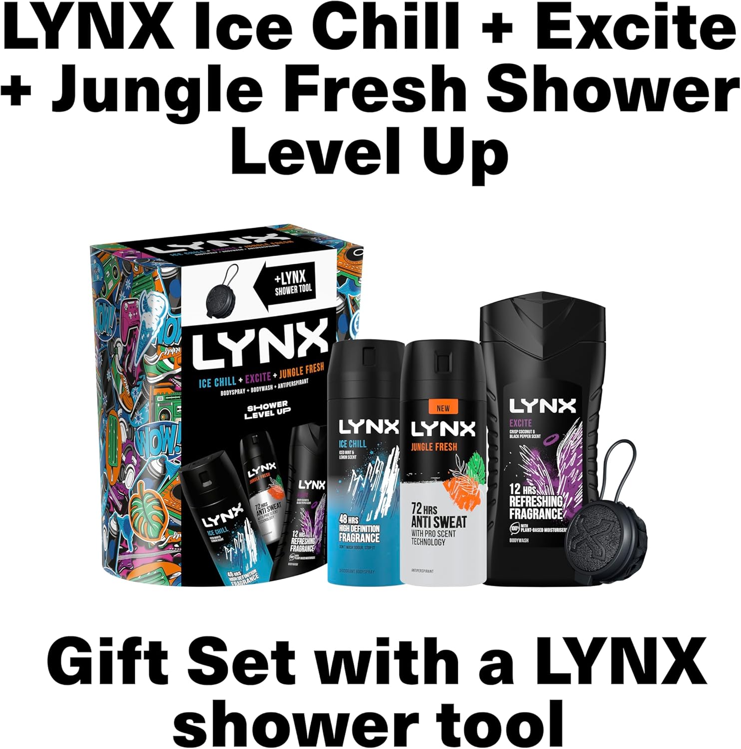 LYNX ALLSTARS TRIO + SHOWER TOOL GIFT SET : Amazon.co.uk: Beauty