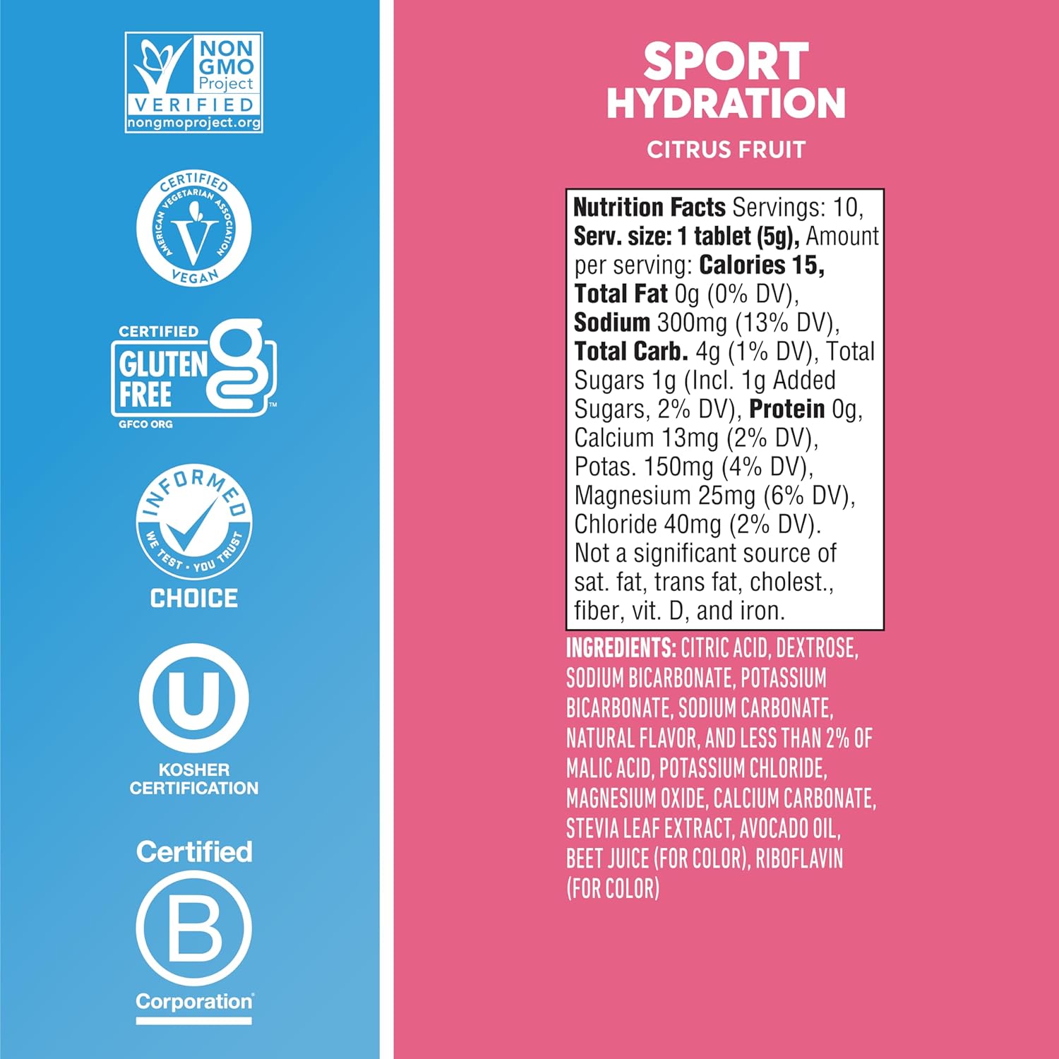 Nuun Sport: Electrolyte-Rich Sports Drink Tablets, Citrus Fruit, Box of 4 Count (40 servings), Sports Drink for Replenishment of Essential Electrolytes Lost Through Sweat (ASM 8PK NUCF New) : Health & Household