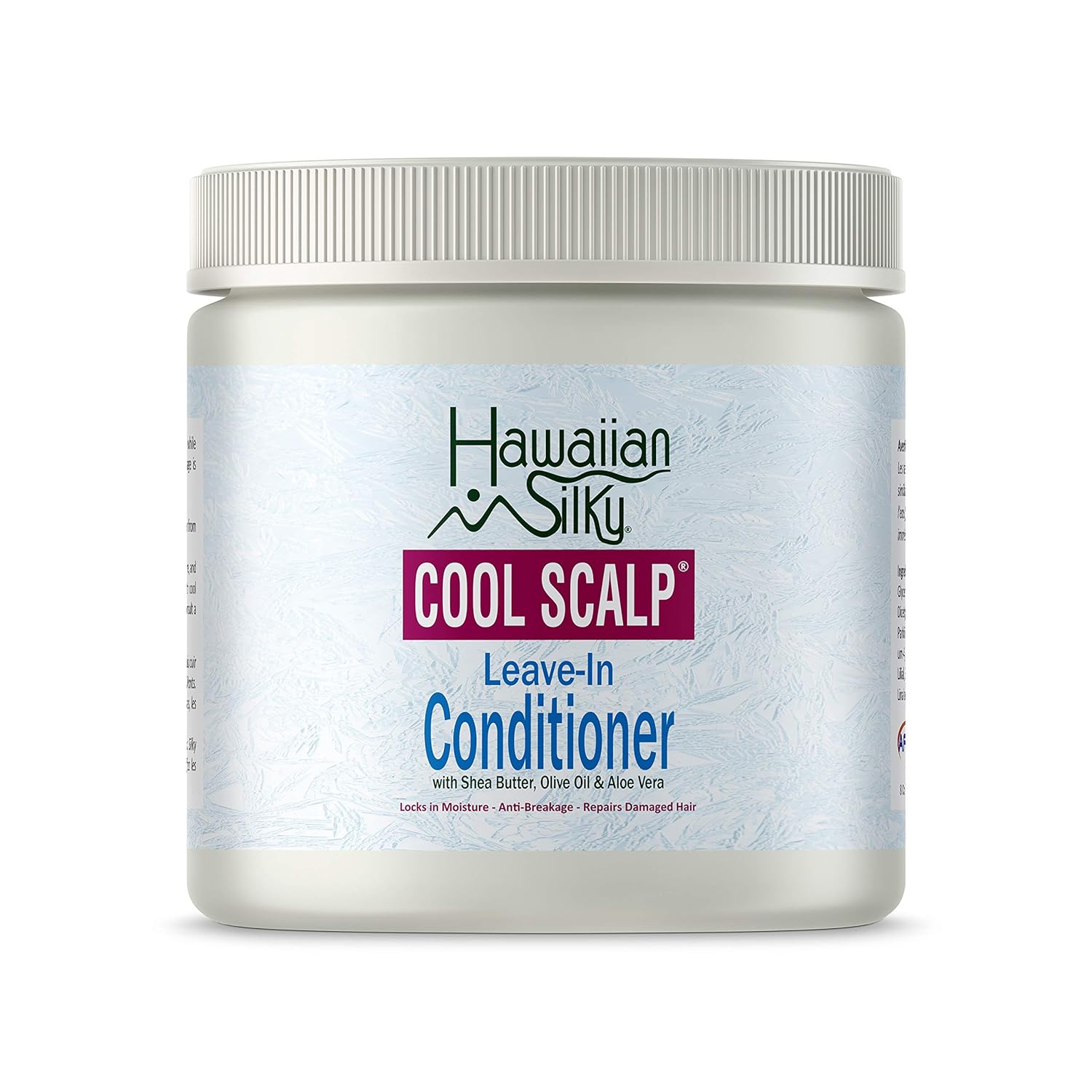 Hawaiian Silky Cool Scalp Leave-In Conditioner Cream, 16 fl oz - Locks in Moisture - Anti-Breakage - Repairs Dry & Damaged Hair